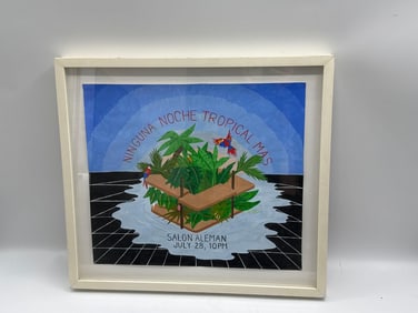 "Ninguna Noche Tropical Más" Framed Poster