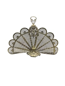 Vintage Brass Fireplace Screen