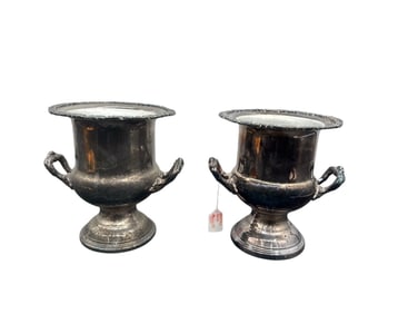 Pair of Silver-Plated Champagne Buckets