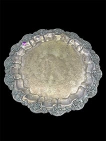 Vintage Silver Plated Serving Tray