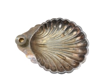 Vintage Silver Plated Scallop Shell Dish