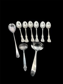 Stainless Steel Spoons and Ladles - Set of 9