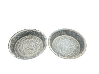 Two Aluminum Baking Pans, 8 inch Diameter
