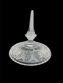 American Brilliant Cut Glass Covered Compote
