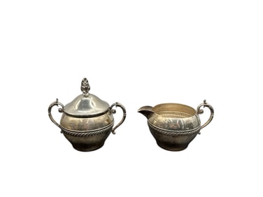 Silver Creamer and Sugar Set