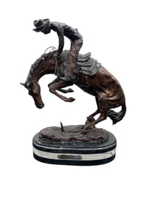 Frederic Remington "Rattlesnake" Bronze Reproduction