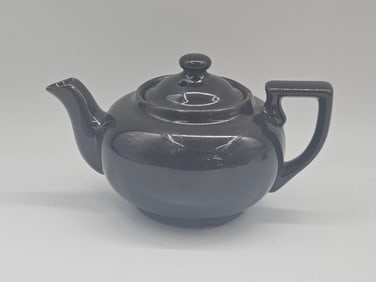 Vintage Brown Glazed Ceramic Teapot, Japan