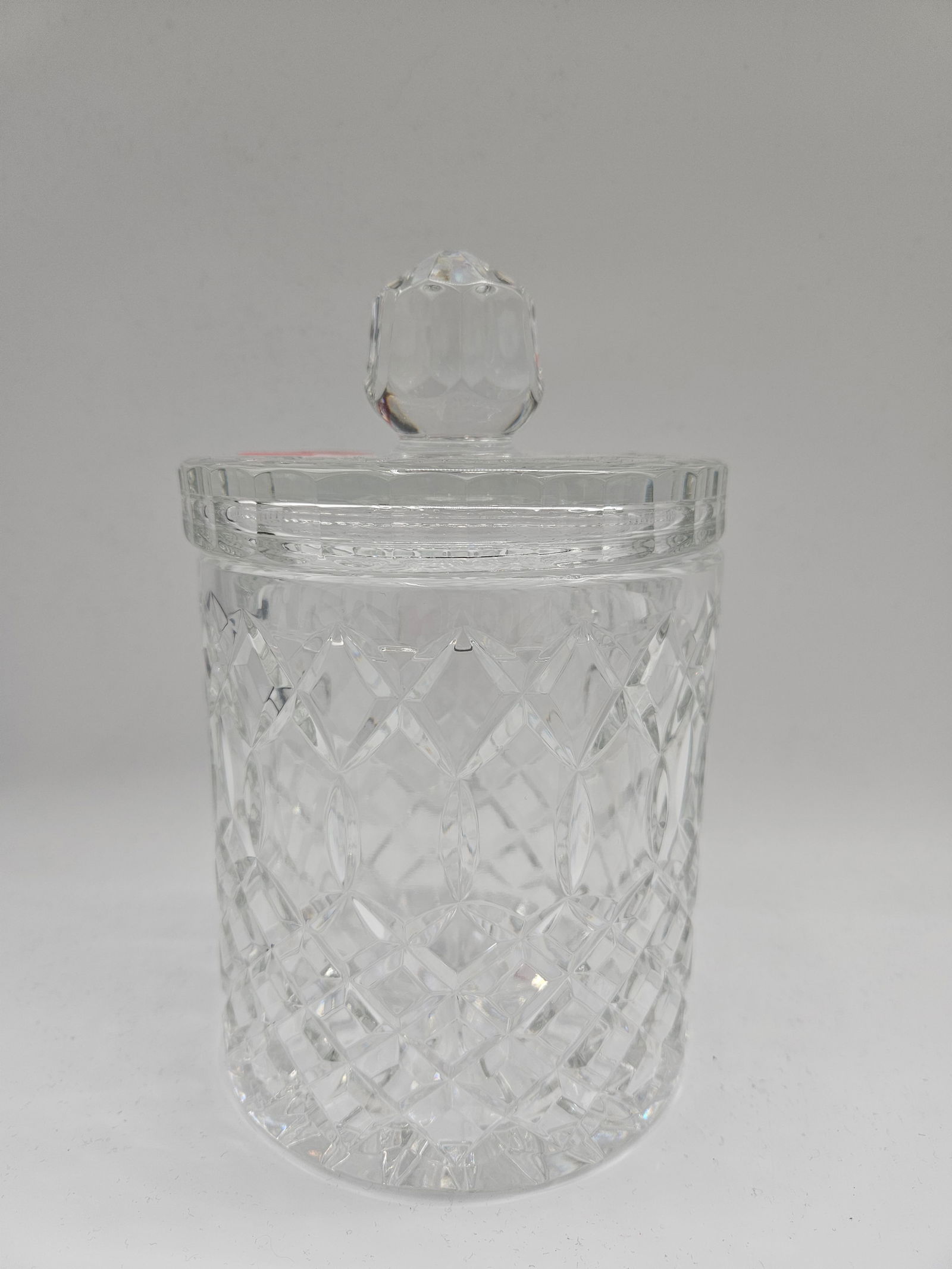 Cut Crystal Jar with Lid, 8in H (1 of 3)