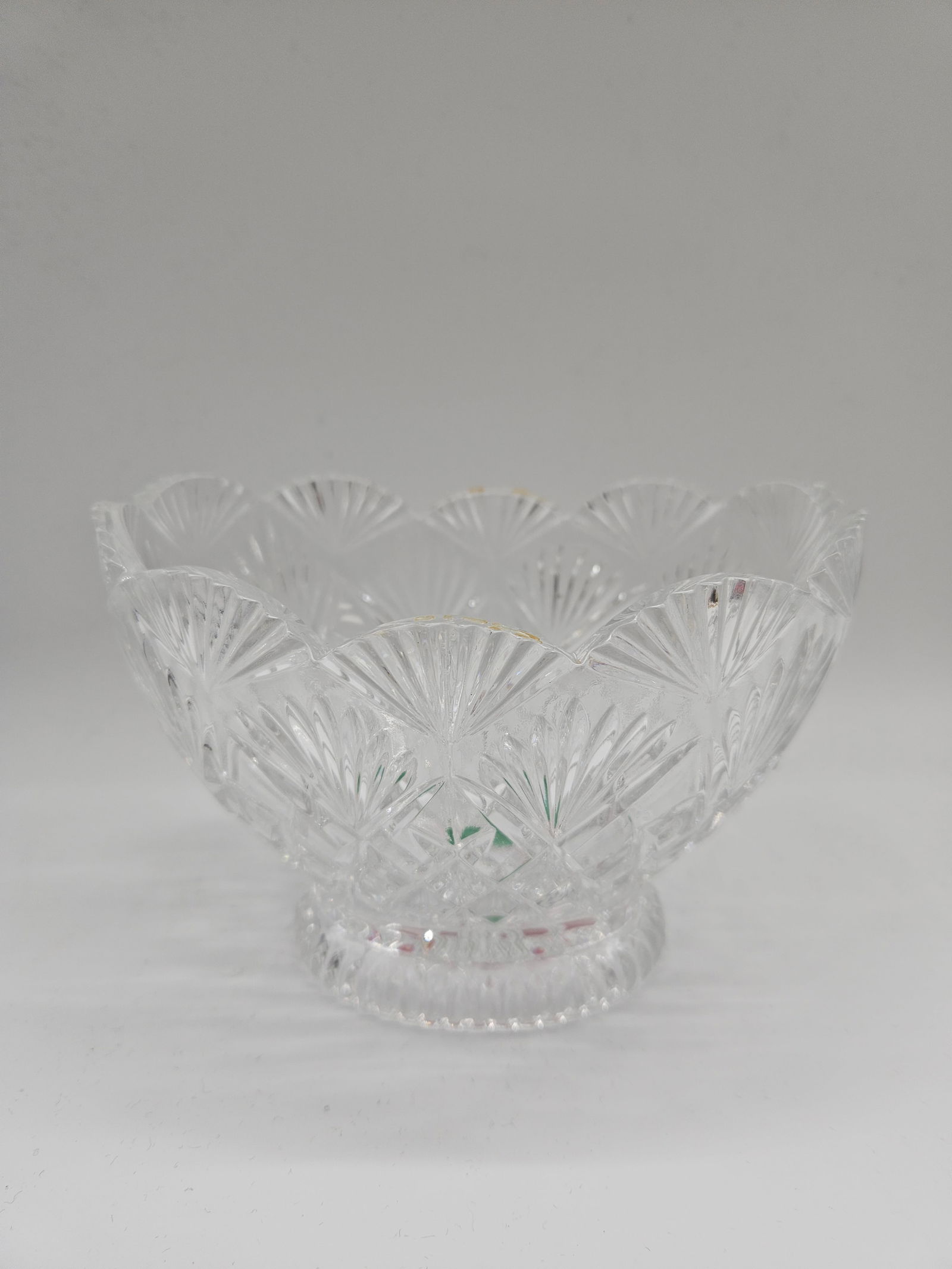 Cut Crystal Compote Bowl (1 of 6)