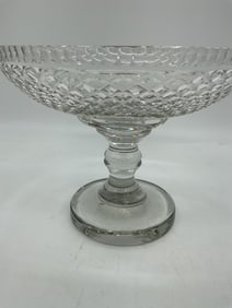 Cut Crystal Pedestal Compote Bowl