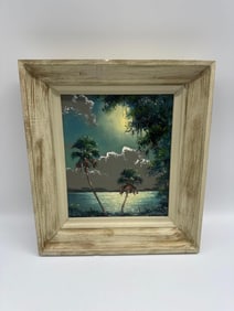 Florida Highwaymen Landscape by Sam Newton, Oil Painting