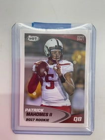 Patrick Mahomes II 2017 HIT Premier Draft Rookie Card