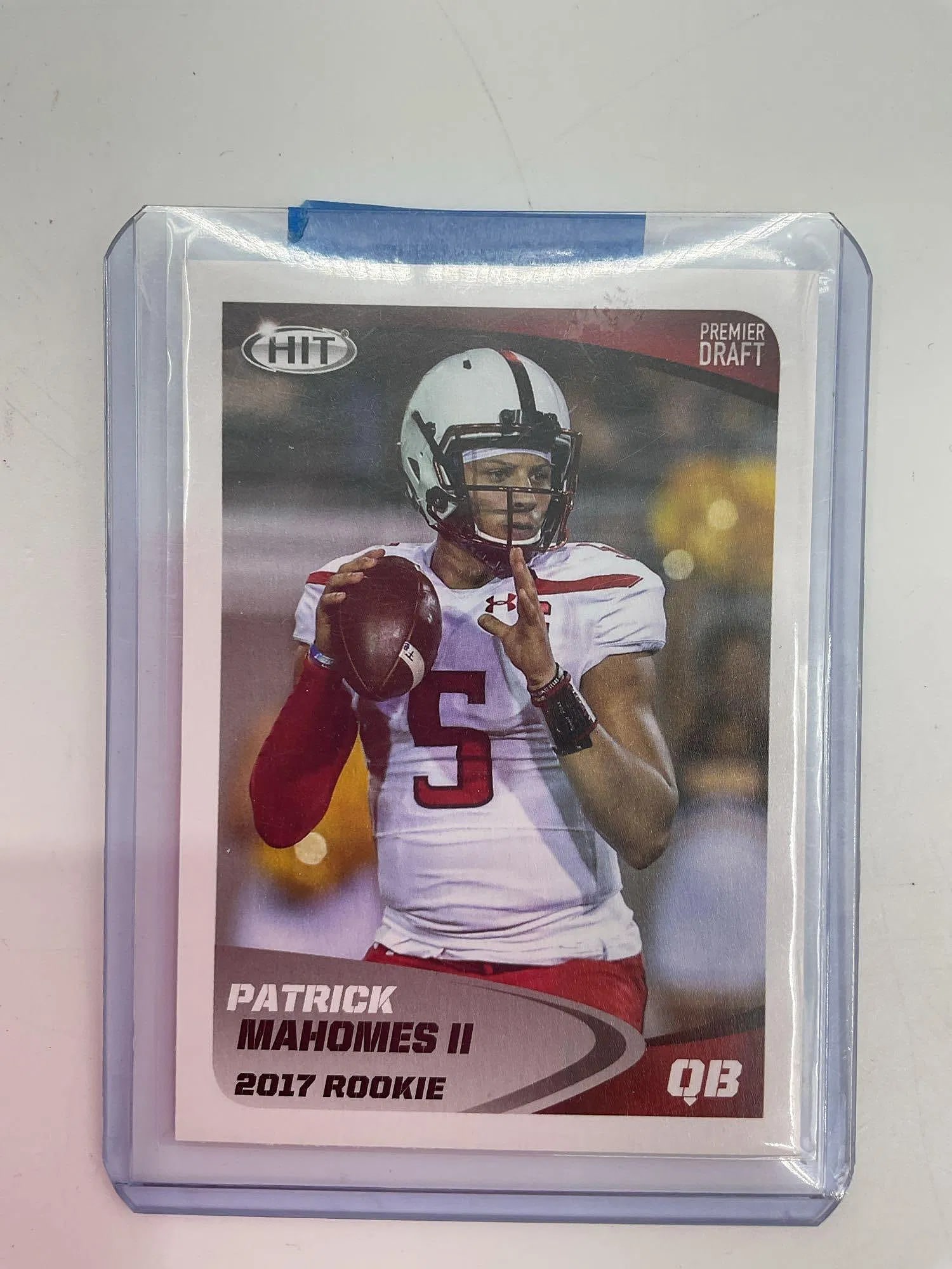 Patrick Mahomes II 2017 HIT Premier Draft Rookie Card (1 of 2)