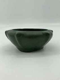 Matte Green Art Pottery Bowl