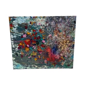 Pingo Abstract Mixed Media Painting