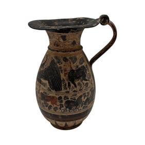 Corinthian Black-Figure Oinochoe / Etruscan, ca. 6th Century B.C.