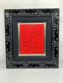 "Bouket" By Romero Britto (Brazil, b.1963) Acrylic on Canvas