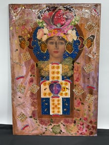 "Keyhole Jackpot" Ivonne Krantz (Panama, 1954) Mixed Media Eco Friendly Art