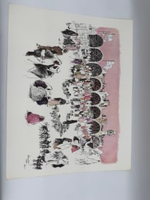 Beersheba Israel Market Scene by Papas