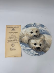 The Collector's Treasury 'Baby Seals' Plate