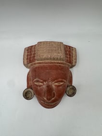 Terracotta Mayan Style Mask