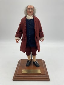 Benjamin Franklin Collectible Porcelain Doll