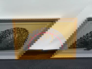 Framed  Handcrafted Decorative Fan