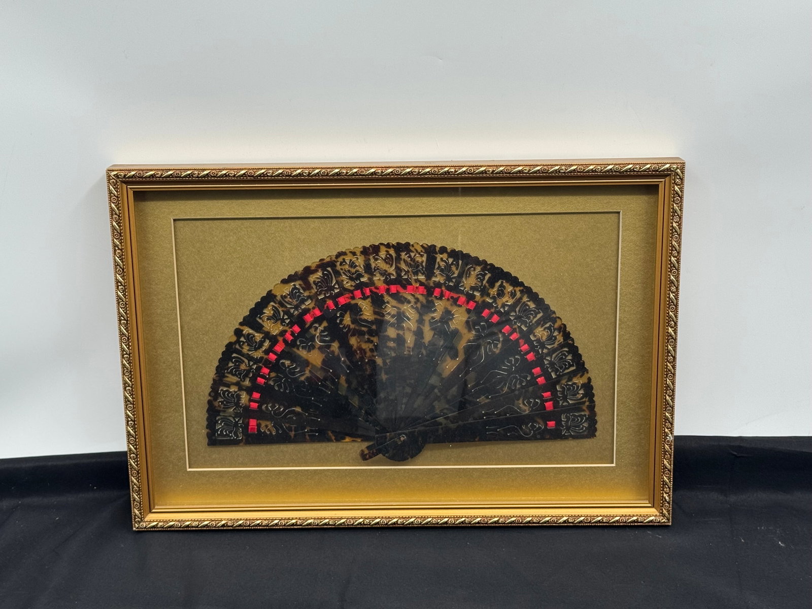 Framed  Handcrafted Decorative Fan (1 of 3)