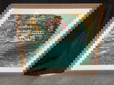 Howard Behrens "Villa" Lithograph w/ COA