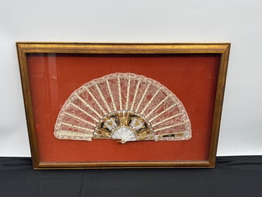 Framed Lace Fan