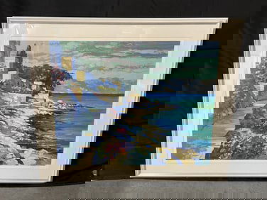 Howard Behrens "Antibes" Serigraph, Signed & Numbered w/ COA