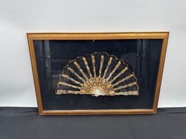 Framed Lace Fan