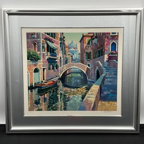 Serigraph “Venetian Canal?? w/ COA - Howard Behrens
