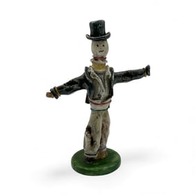 Folk Art Scarecrow Figure