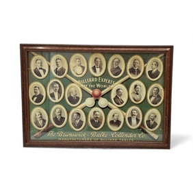 Brunswick-Balke-Collender Co. Billiard Experts Framed Advertisement Poster
