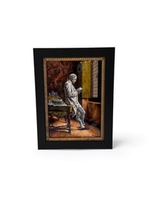 French Limoges Painted Porcelain Plaque