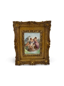 Antique Royal Vienna Austrian Porcelain Plaque