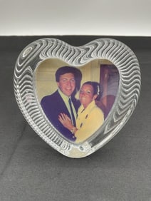 Mikasa Japan Heart-Shaped Crystal Photo Frame