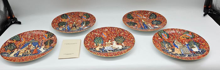 RARE La Dame à la Licorne Limited Edition Plates – Limoges, Robert Haviland & C. Parlon