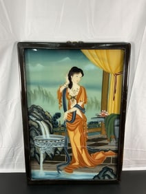 Japanese Reverse Glass Painting