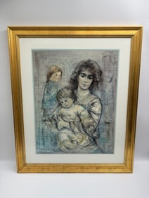 Edna Hibel "Vanessa and Children" Lithograph