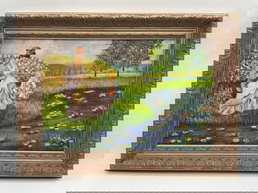 Mother and Child In the Style of Claude Monet