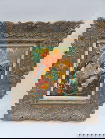 David T. – Boy with Toucan and Flowers