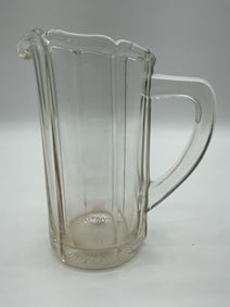 Vintage Clear Pressed Glass Water Pitcher