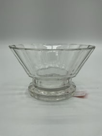 Vintage Clear Pressed Glass Dessert Dish