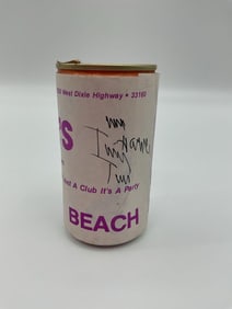 Tiny Tim autographed Beer Can