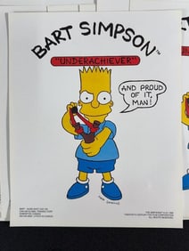 Lot of 10 “Bart Simpson – Underachiever?? Posters (1990)