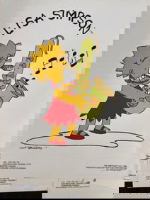 Lot of 10 “Lisa Simpson – Saxophone?? Posters (1990)