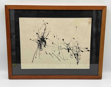 Achille Perilli (Italy, 1927 - 2021)  Ink Drawing