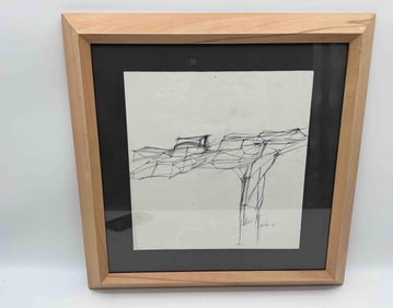 Achille Perilli (Italy, 1927 - 2021)  Ink Drawing